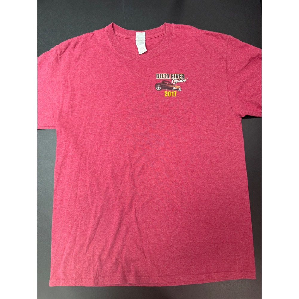 Gildan Delta River Cruisin 2017 Memphis Street Rods Graphic T-Shirt Mens Large